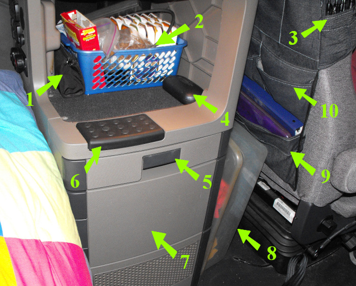 driversside-cabinet-bottom Cabinet bottom behind driver's seat
